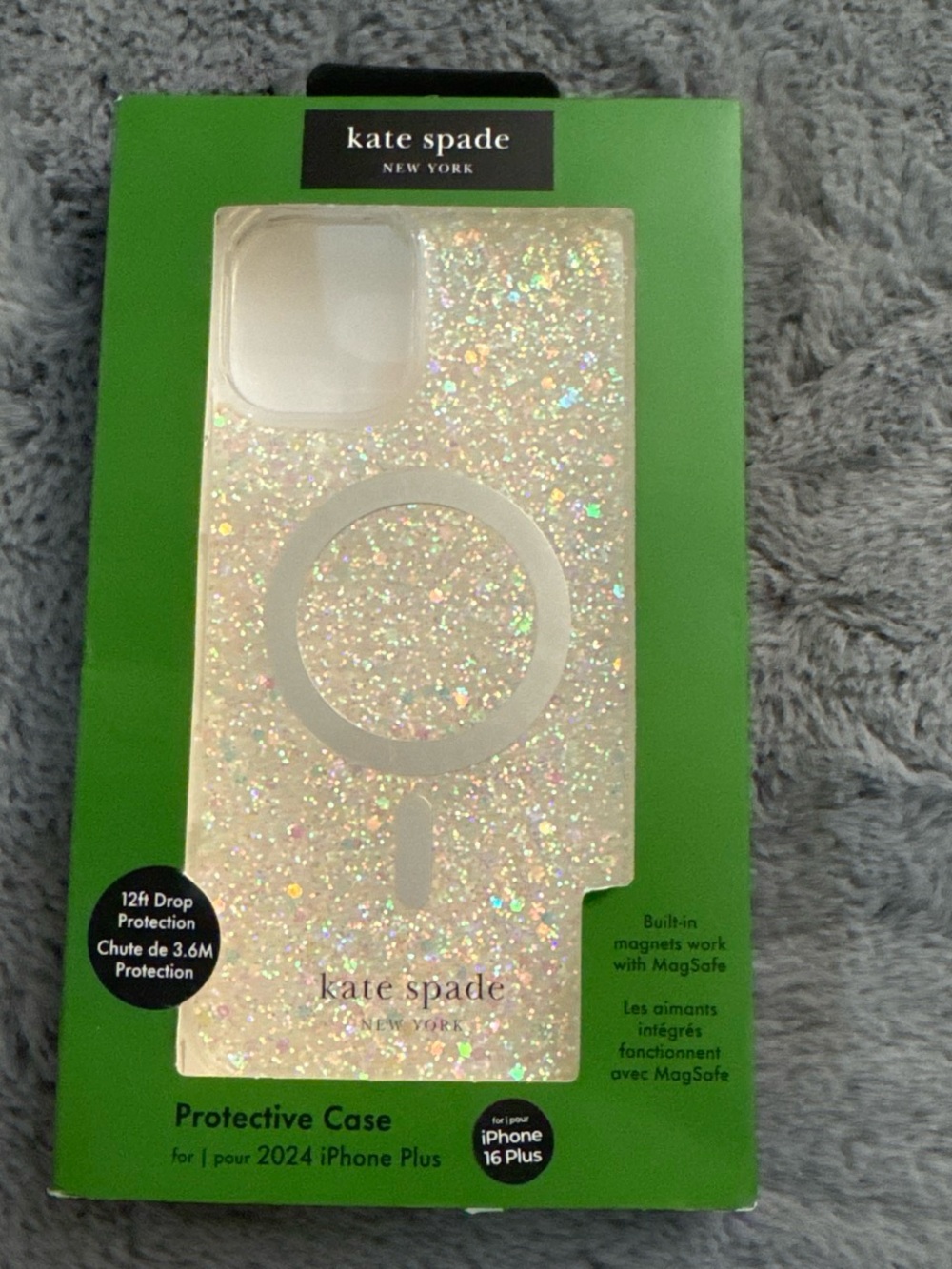 kate spade Glitter MagSafe iPhone Case - Iridescent Sparkle